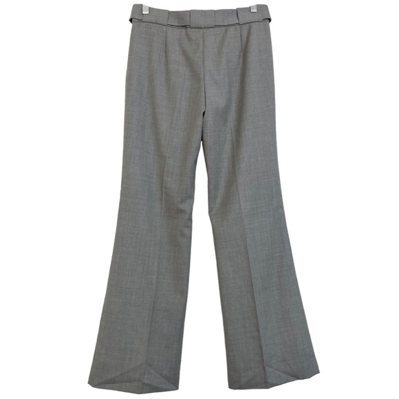 TORY BURCH Corinna Heather Gray Straight Leg Wool Blend Career Dress Pants - Picture 10 of 13